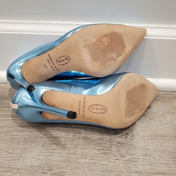SJP by Sarah Jessica Parker Metallic Blue Pumps - Picture 8 of 8